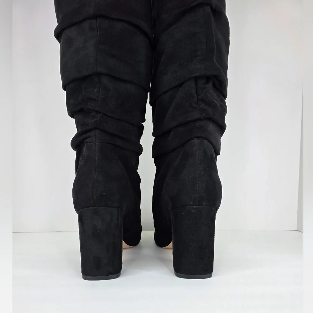 Marc Fisher Fadwa Fadora Slouchy Layered Pointed Block Boot Heel Women's Size 8M